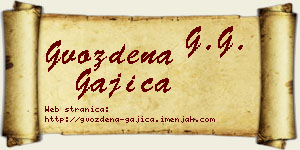 Gvozdena Gajica vizit kartica